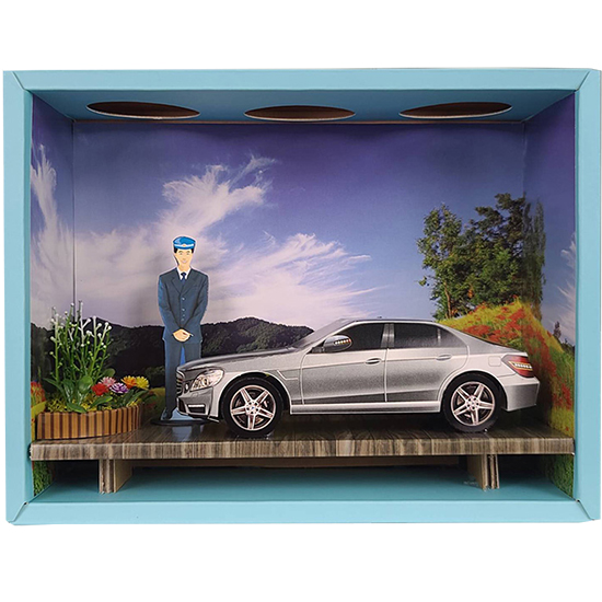 紙紮賓士轎車情境