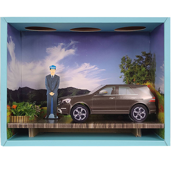 紙紮賓士休旅情境