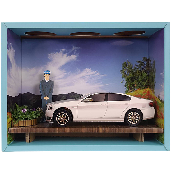 紙紮BMW轎車情境