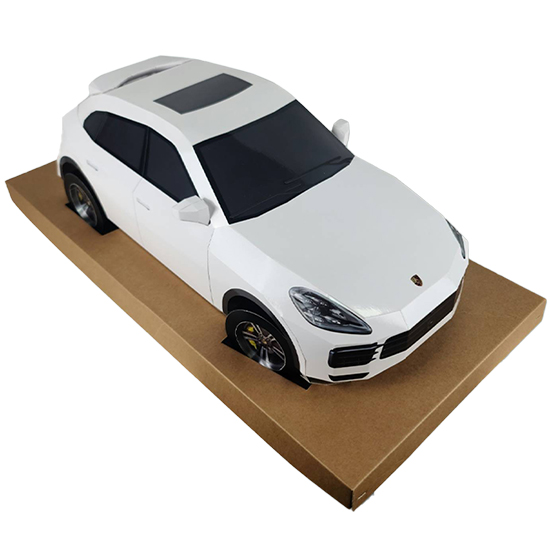 紙紮保時捷白凱燕
