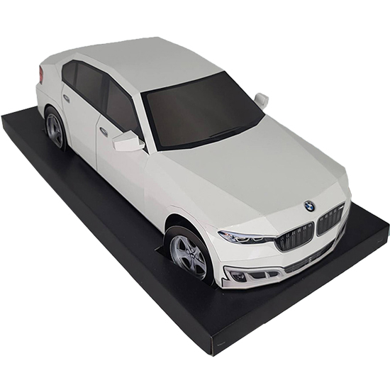 紙紮白BMW520D