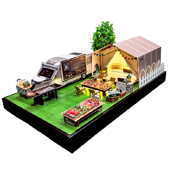 紙紮豪華露營組